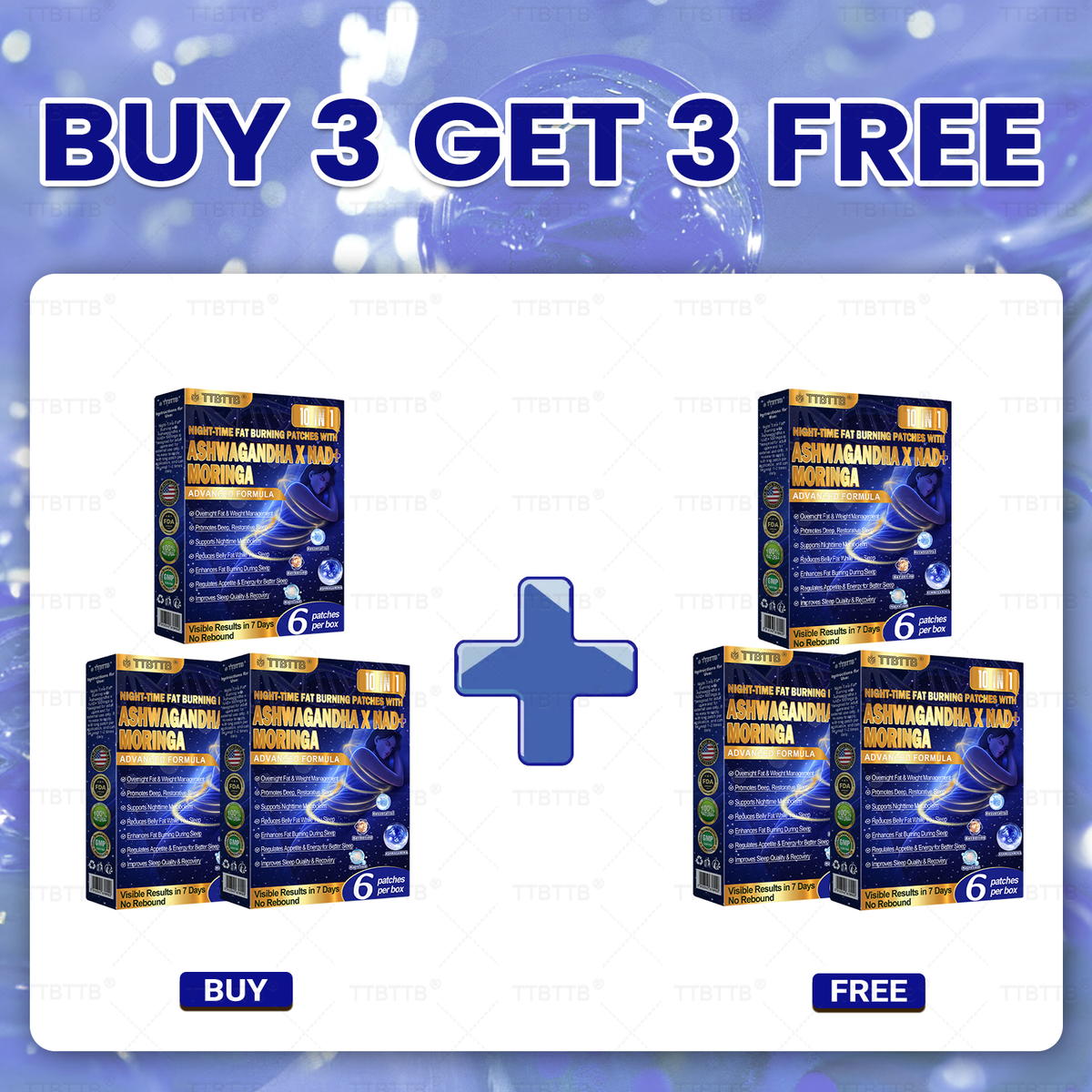NIGHT-TIME FAT BURNING PATCHES! USE IT TOGETHER WITH THE PATCH FOR 200% BETTER RESULTS.