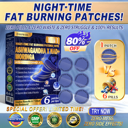 NIGHT-TIME FAT BURNING PATCHES! USE IT TOGETHER WITH THE PATCH FOR 200% BETTER RESULTS.