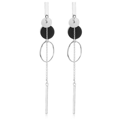 2025 New Gold Color Long Crystal Tassel Dangle Earrings for Women Wedding Drop Earring Fashion Jewelry Gifts