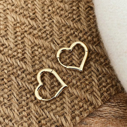 2025 New Classic Copper Alloy Smooth Metal Hoop Earrings For Woman Fashion Korean Jewelry Temperament  Daily Wear earrings