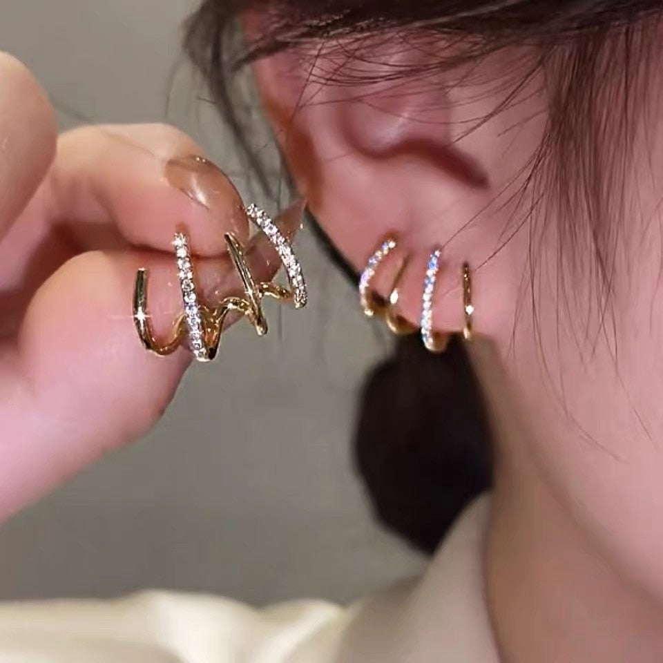 Autumn Winter New Brown Earrings Vintage Matte drop Earrings for women Metal Fashion Statement Dangle Earring 2025 Trend Jewelry