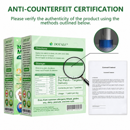 DOTALE® NAD+ Moringa Berberine AMPK Support Nano Microneedle Patch, Formula ✅Supports metabolism, weight management, heart health, obesity, loose skin, diabetes, sleep apnea, joint issues, and more